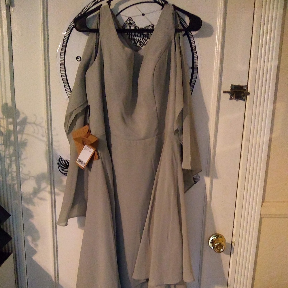 Silver party dress